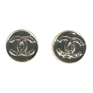 Chanel Cc Logo Earrings Gold-Tone Metal #246708C70B